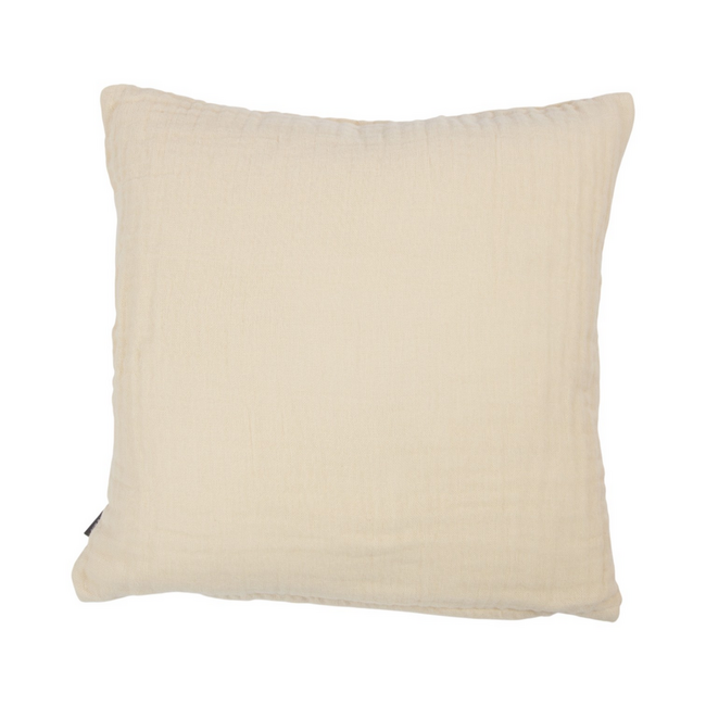 Linen & More Nova Kussen Mousseline crème 45x45cm