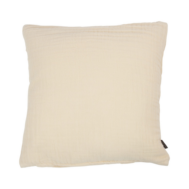Linen & More Nova Kussen Mousseline crème 45x45cm