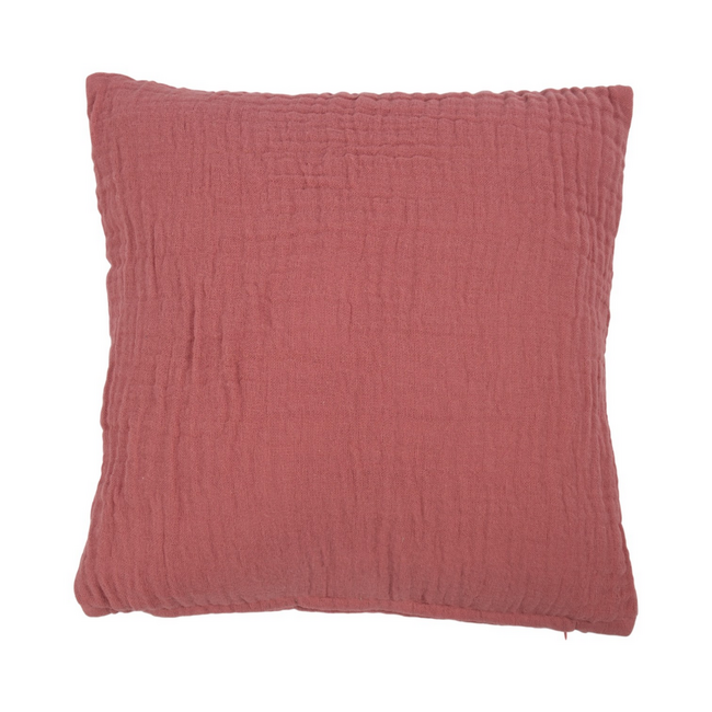 Linen & More Nova Kussen Mousseline mauve 45x45cm