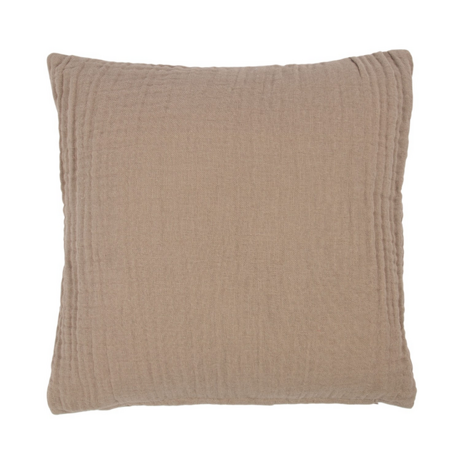 Linen & More Nova Kussen Mousseline taupe 45x45cm