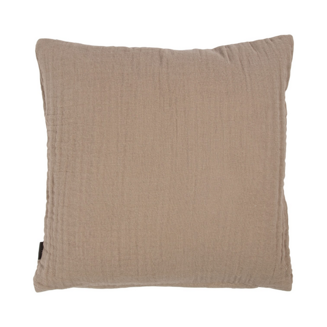 Linen & More Nova Kussen Mousseline taupe 45x45cm