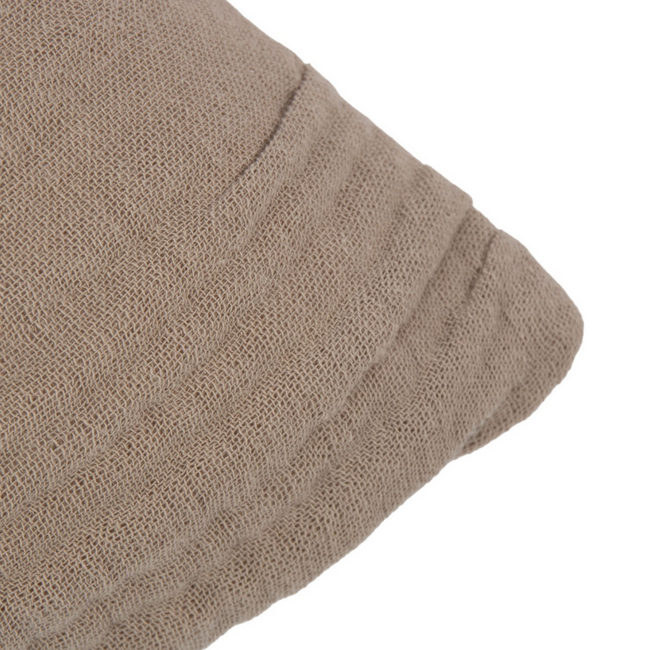 Linen & More Nova Kussen Mousseline taupe 45x45cm