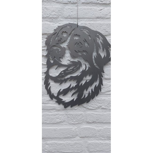 Siermetaal Wanddecoratie tuindecoratie metaal Berner Sennen 37cm