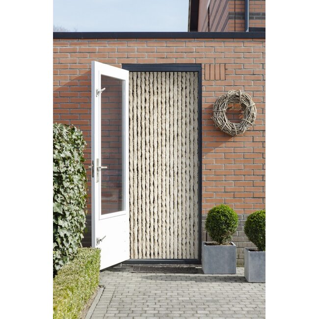 2Lif Martinique Vliegengordijn beige/wit 90x230cm