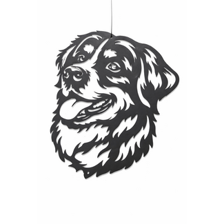 Siermetaal Wanddecoratie hond Berner Sennen metaal  37cm