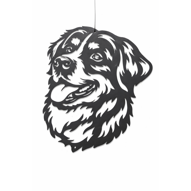 Siermetaal Wanddecoratie hond Berner Sennen metaal  37cm