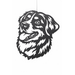 Siermetaal Wanddecoratie hond Berner Sennen metaal  37cm