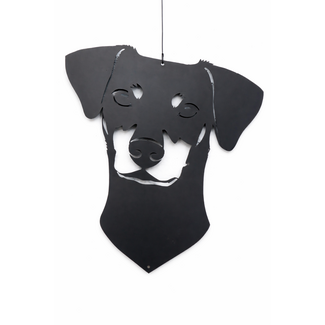 Siermetaal Wanddecoratie hond Duitse Pinscher metaal 38cm