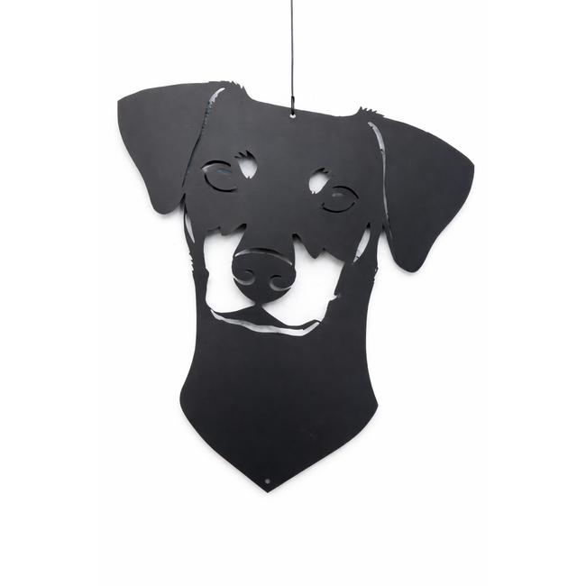 Siermetaal Wanddecoratie tuindecoratie metaal Duitse Pinscher 38cm