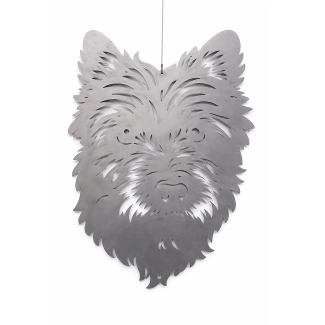 Siermetaal Wanddecoratie tuindecoratie metaal Cairn Terrier 40cm