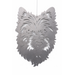 Siermetaal Wanddecoratie hond Cairn Terrier metaal 40cm