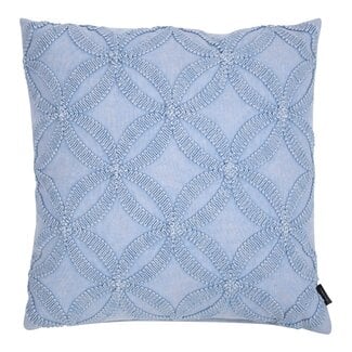 Linen & More Annika Kussen stonewash blauw 45x45cm