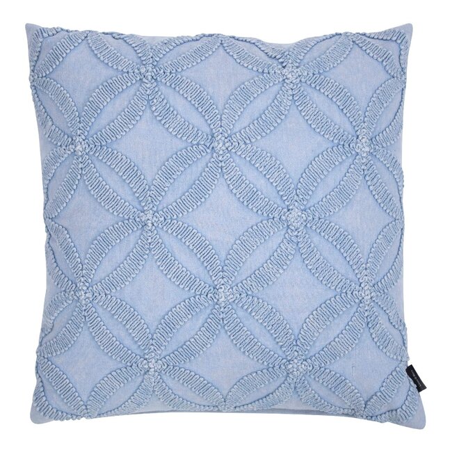 Linen & More Annika Kussen stonewash blauw 45x45cm