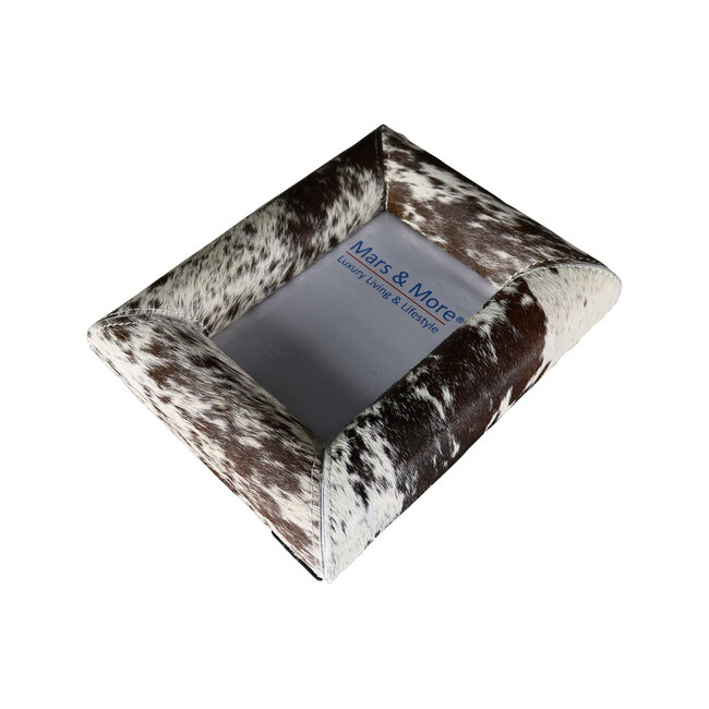 Mars & More fotolijst koe bol zwart/ donkerbruin /wit 15x10cm