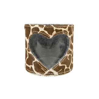 Mars & More windlicht koe hart giraf 10cm*