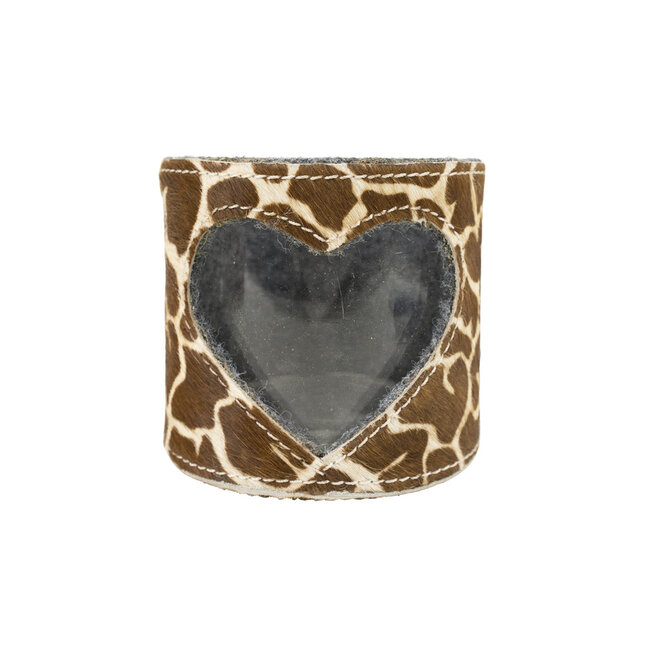 Mars & More windlicht koe hart giraf 10cm*