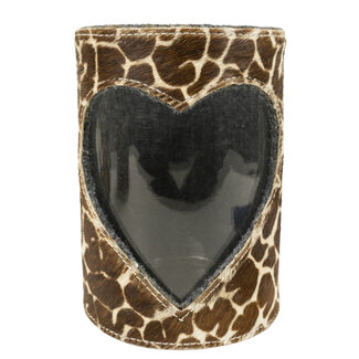 Mars & More windlicht koe hart giraf 20cm*