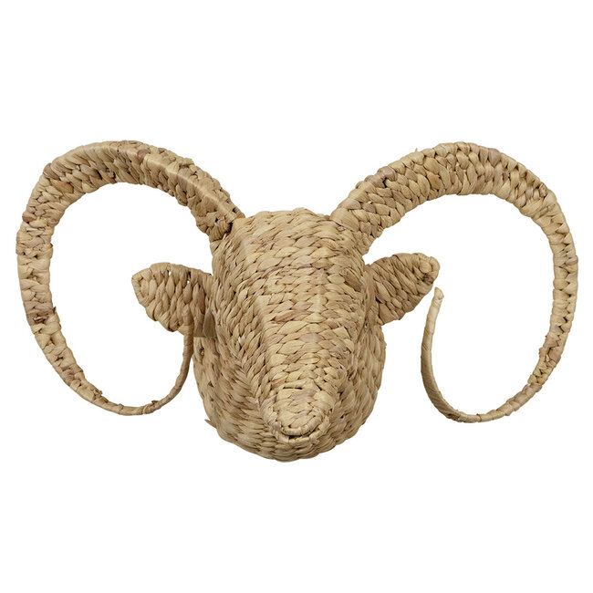 Mars & More waterhyacinth wandkop steenbok 38cm