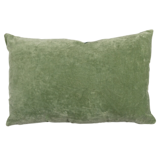 Mars & More groot kussen fluweel romantisch pauw bloem 40x60cm*