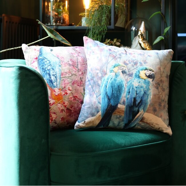 Mars & More kussen fluweel charming 2 ara's 45x45cm*