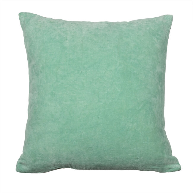 Mars & More kussen fluweel charming zanglijster 45x45cm