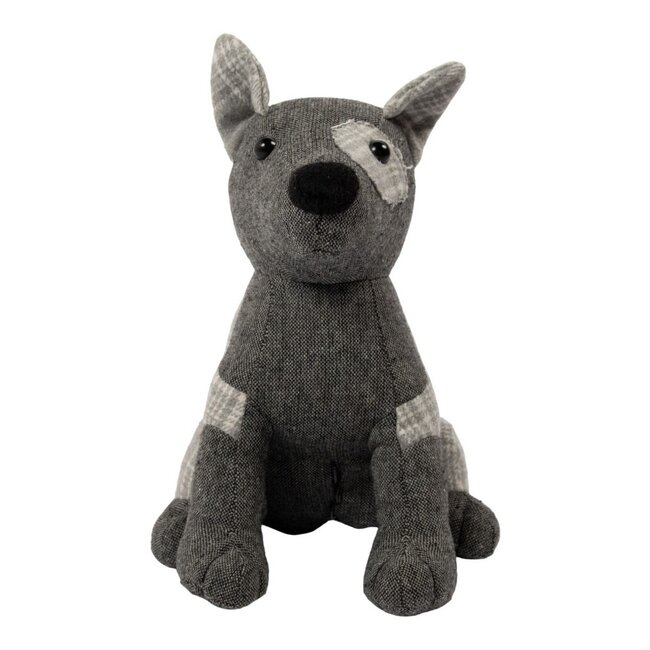 Mars & More Door Stopper dog grey check