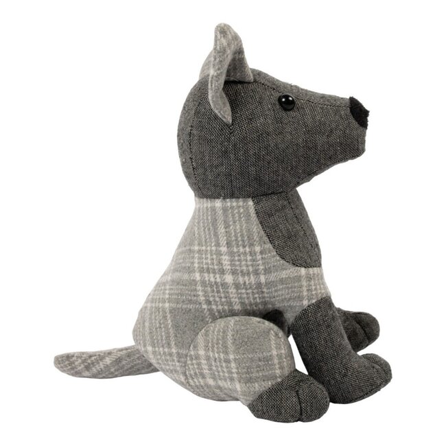 Mars & More Door Stopper dog grey check