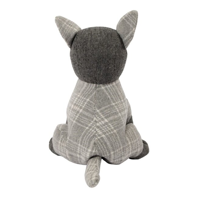 Mars & More Door Stopper dog grey check