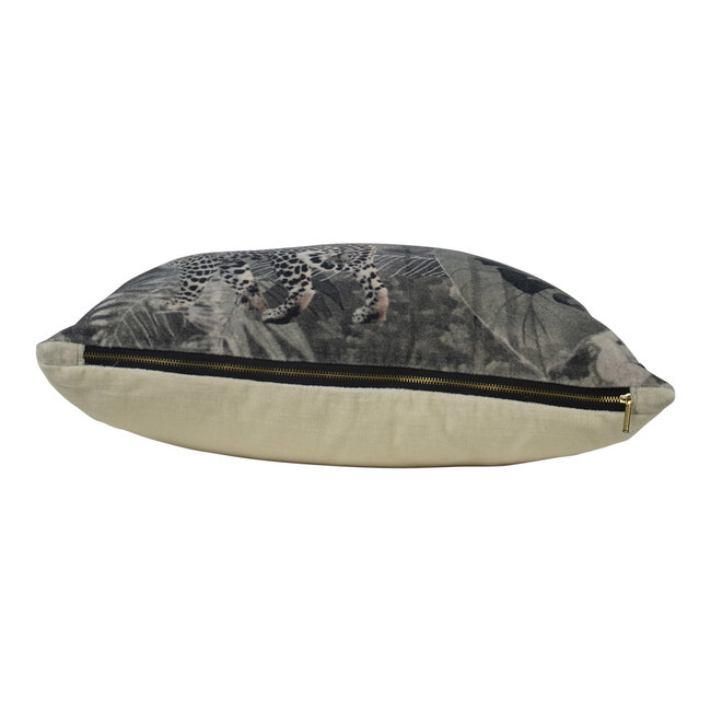 Mars & More kussen fluweel jungle panter 45x45cm*