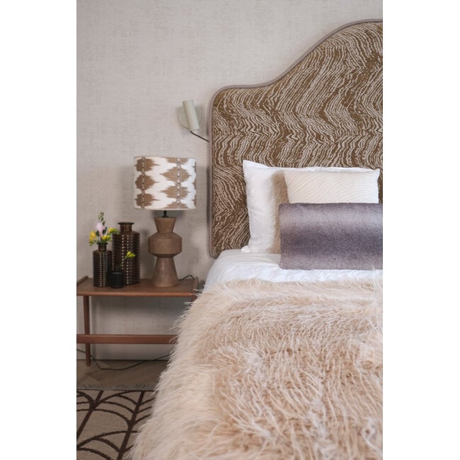 Mars & More plaid teddy langhaar pluk beige 130x170cm