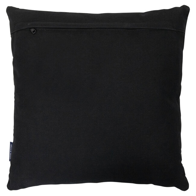 Mars & More kussen koe gewei zwart 45x45cm