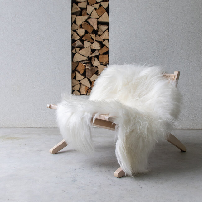 Mars & More schapenvacht ijsland wit 100-110cm