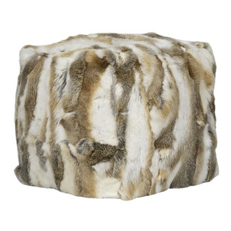 Mars & More poef konijn mix bruin 40x40x40cm