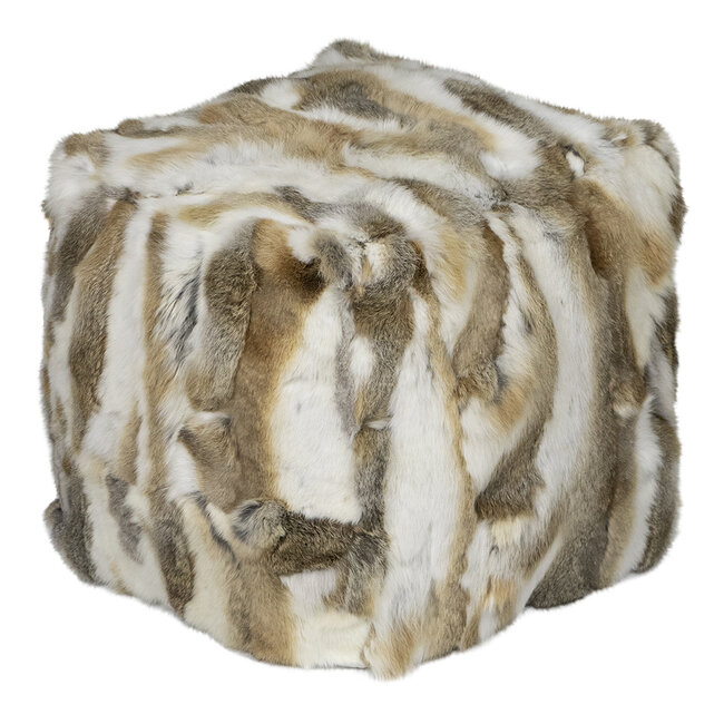 Mars & More poef konijn mix bruin 40x40x40cm