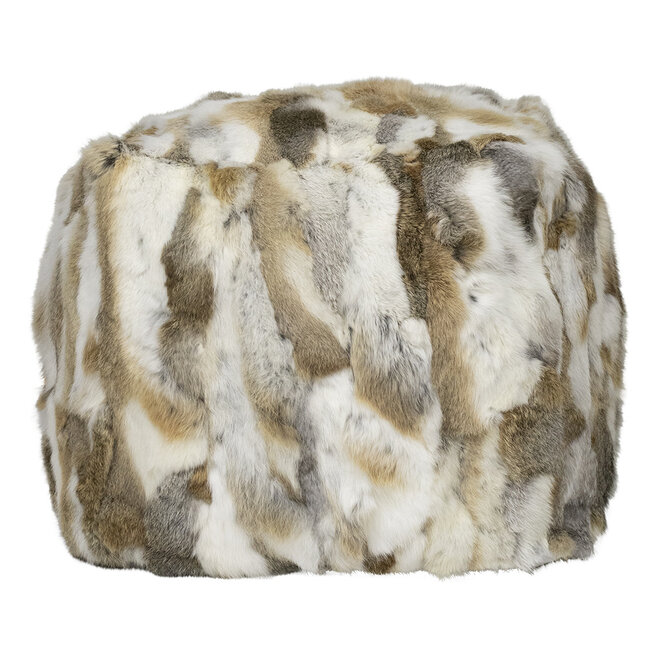 Mars & More poef konijn mix bruin 40x40x40cm