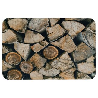 Mars & More deurmat geklooft hout 75x50cm