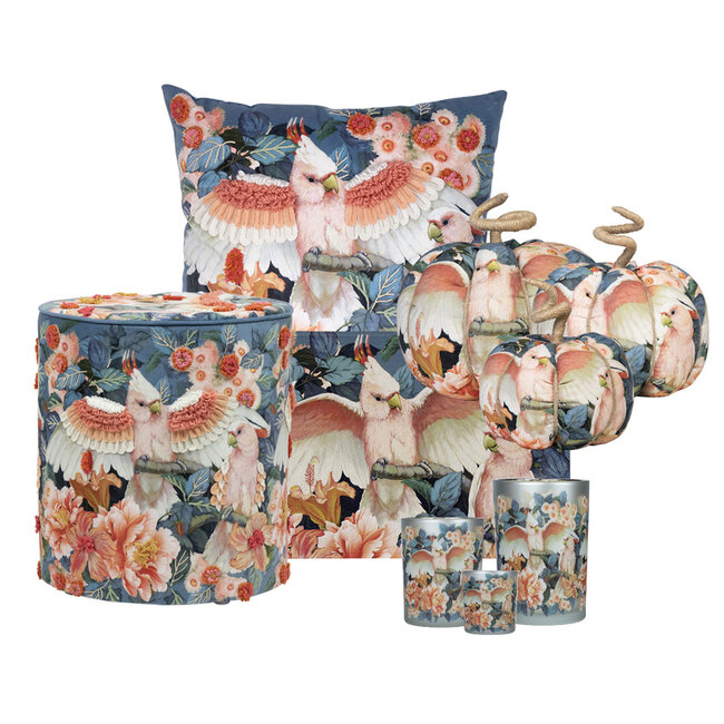 Mars & More handgemaakt decoratie fleury pompoen kaketoe large