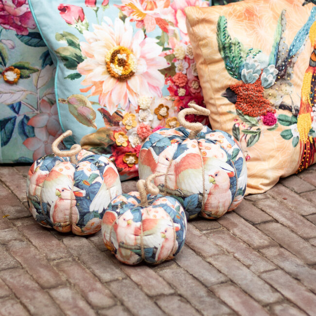 Mars & More handgemaakt decoratie fleury pompoen kaketoe small