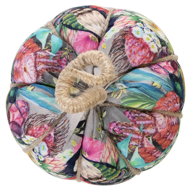 Mars & More handgemaakt decoratie fleury pompoen pauw bont large