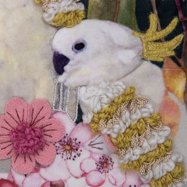 Mars & More handgemaakt half kussen fleury kaketoes 30x50cm