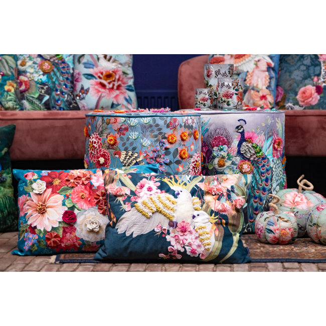 Mars & More handgemaakt half kussen fleury kaketoes 30x50cm