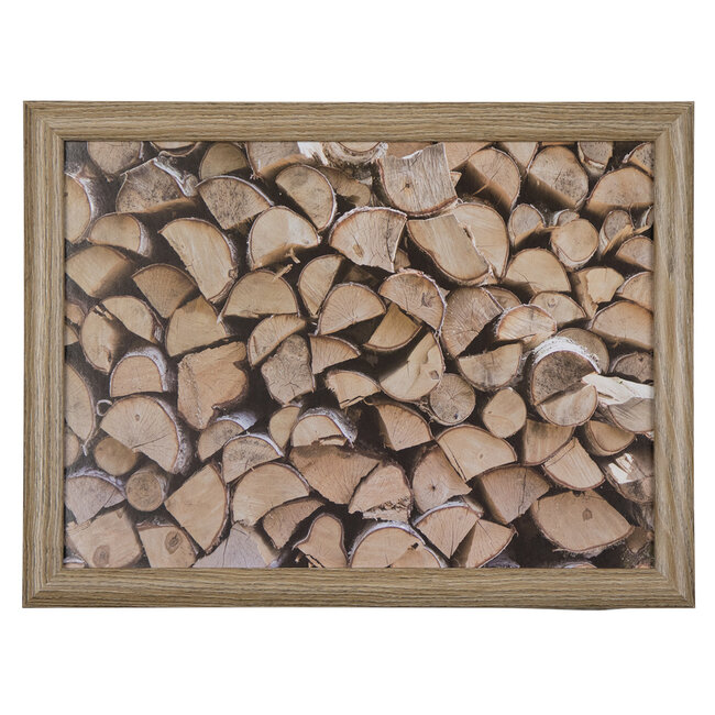 Mars & More schootkussen openhaard hout 43cm