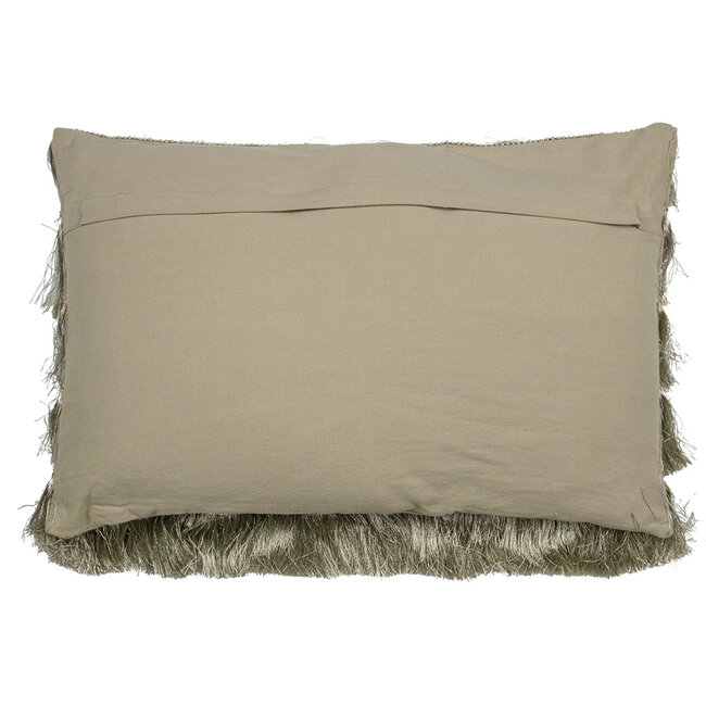 Mars & More groot kussen franjes goud 40x60cm