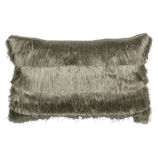 Mars & More half kussen franjes goud 30x50cm