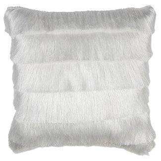 Mars & More kussen franjes wit 45x45cm