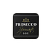 Mars & More onderzetter wijn prosecco zwart 10x10cm (6)