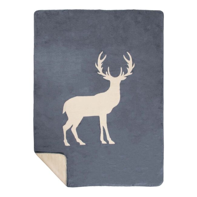 Mars & More plaid staand hert 130x180cm