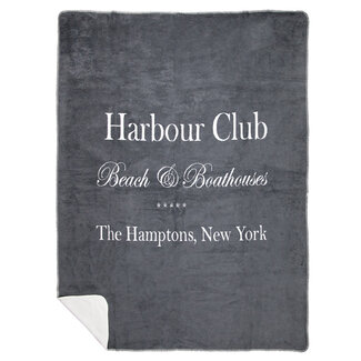 Mars & More plaid harbour club grijs 150x200cm