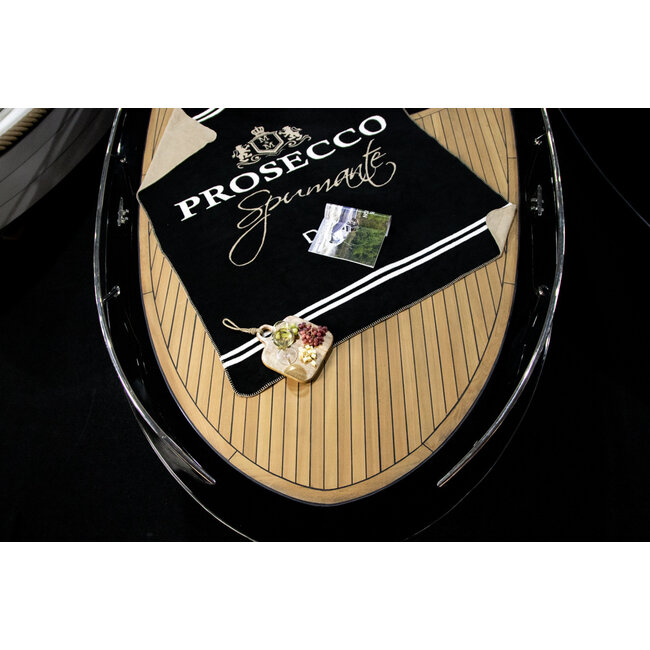 Mars & More plaid wijn prosecco zwart 150x200cm