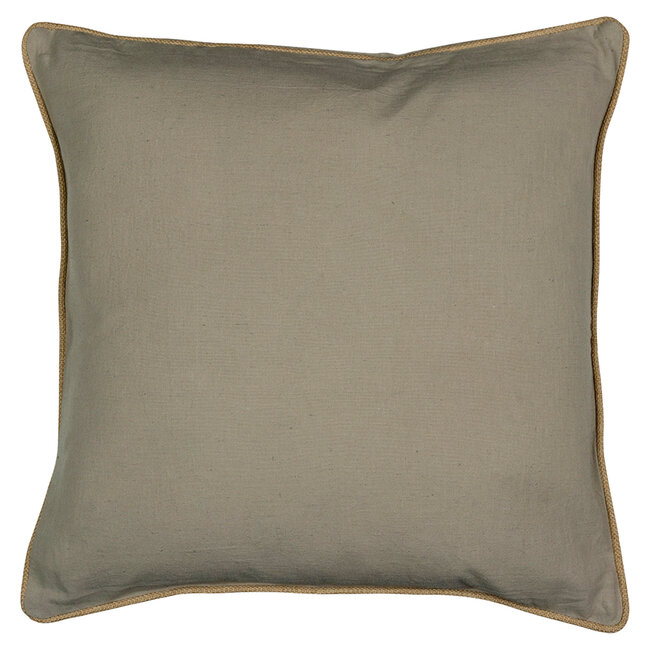 Mars & More kussen beige met jute bies 55x55cm*